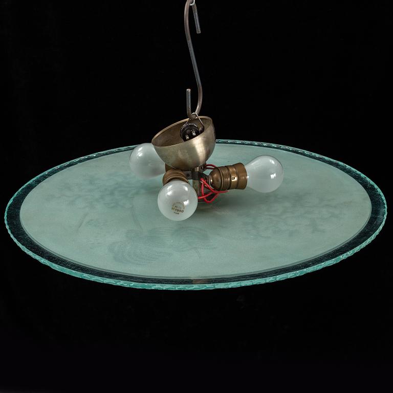 A 1920s/1930s ceiling light.