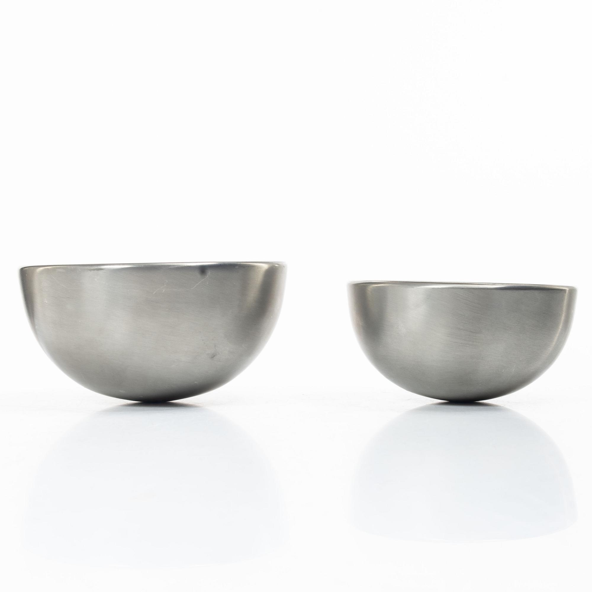 Sebastian Schildt, Two pewter and brass bowls, Svenskt Tenn, Stockholm 2015-2016.