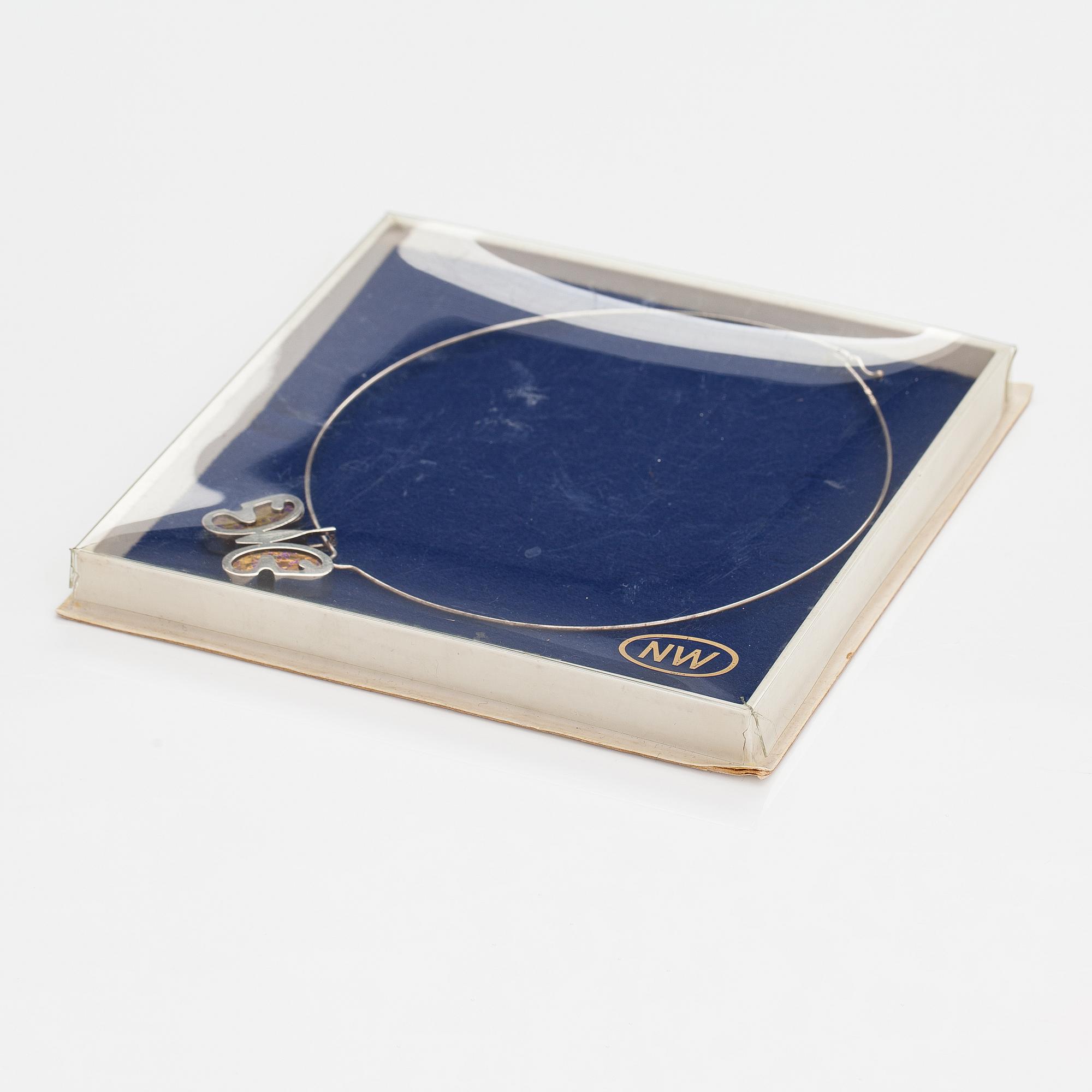 Nanny Still, A sterling silver and titanium necklace. Kultakeskus, Hämeenlinna, 1970s.