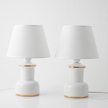 Table lamps, a pair, Italy, second half of the 20th century.