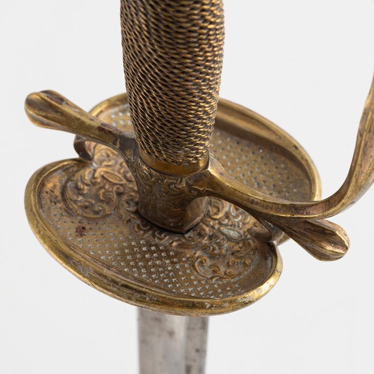 A Swedish infantry officer's sword, circa 1800.