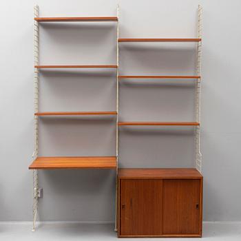 NILS STRINNING, a 'String' bookcase, mid 20th Century.