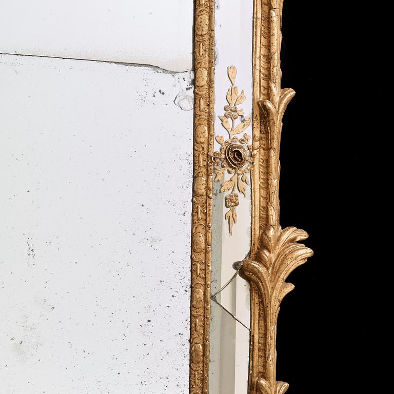 A Swedish Rococo 18th century mirror.