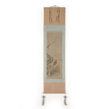 OKÄND KONSTNÄR, kakemon, med två porslinstyngder, Japan 1900-tal.