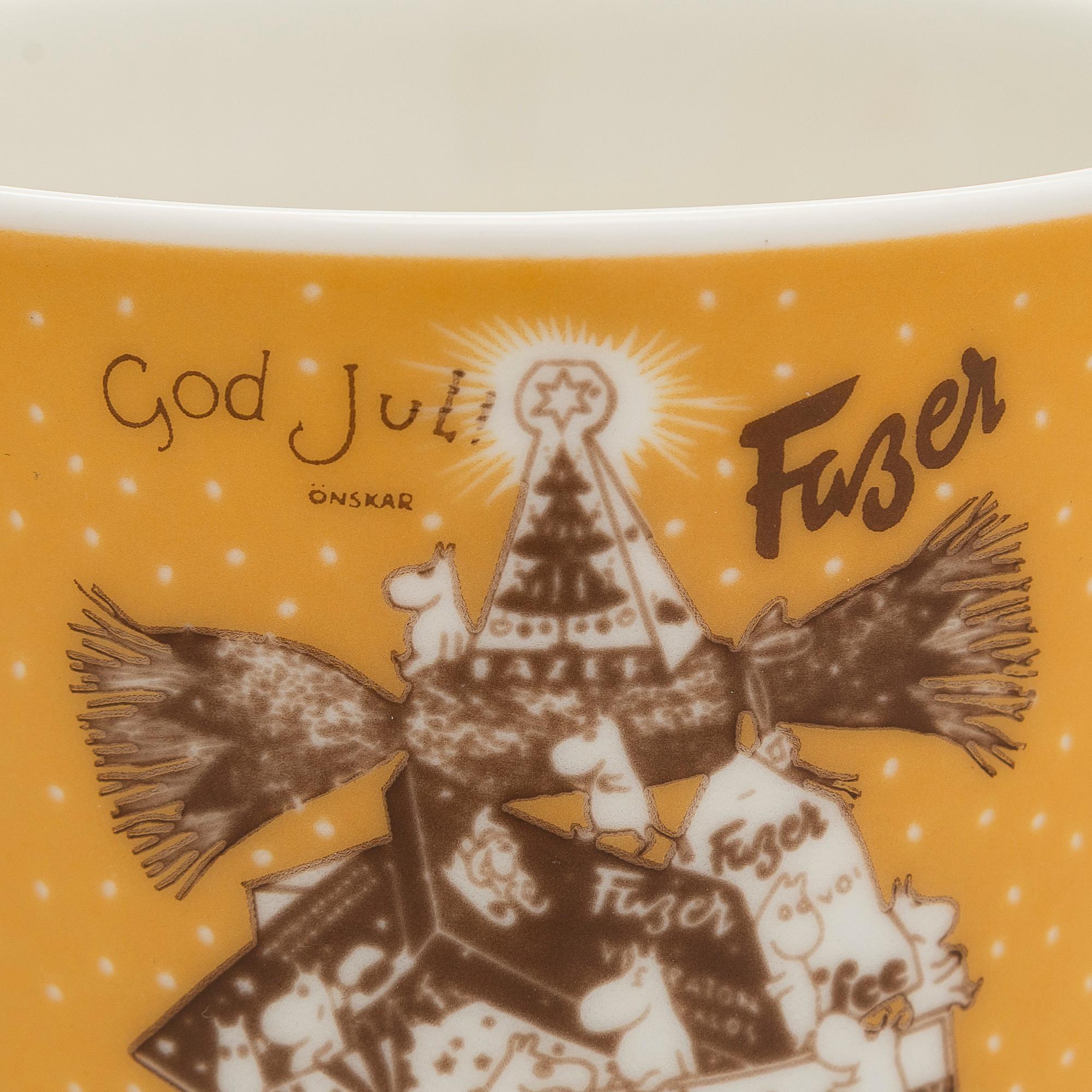 Muumin-mug, porcelain, 'Fazer Café', Moomin Characters, Arabia 2004, numbered 68/400.