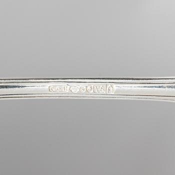 A 143-piece silver flatware set, 'Olga', mostly GAB and C.G.Hallberg Stockholm, 1872-1961.