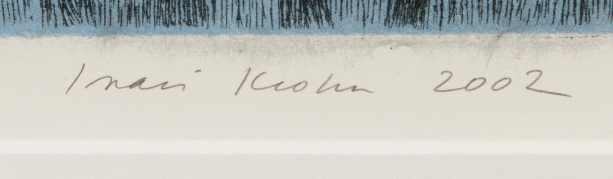 INARI KROHN, etching, signed and dated 2002, numbered 10/40.