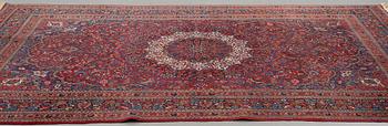Matta, antik/semiantik Meshed, ca 336,5 x 229,5 cm.