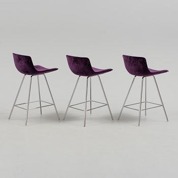 GUNILLA ALLARD, A set of three bar stools "Comet Sport", Lammhults.