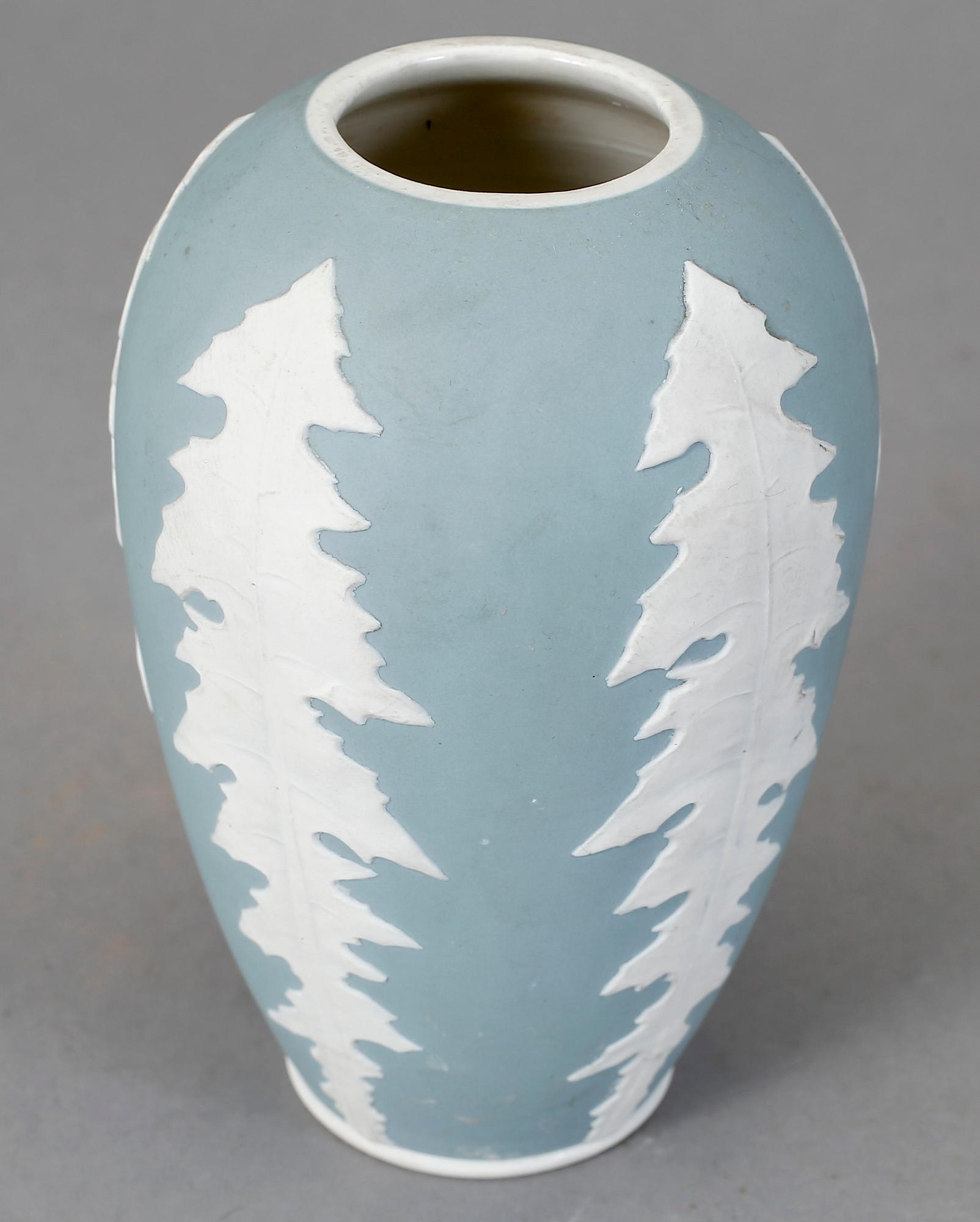 VAS, jasper ware, Gunnar Wennerberg, Gustavsberg, omkring 1900.