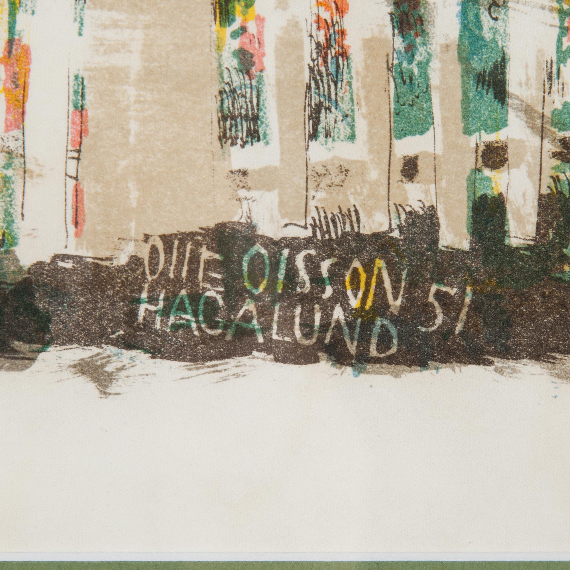 OLLE OLSSON-HAGALUND, litografi, signerad och numrerad 15/360.