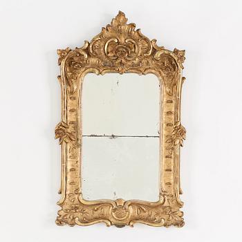 A ROCOCO STYLE MIRROR, 19TH CENTURY.