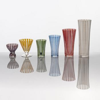 Bengt Orup, a 64-piece 'Strikt' glass service from Johansfors, 1950's.