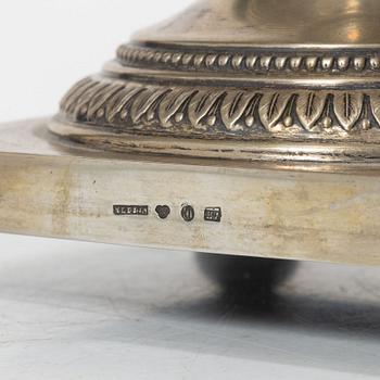 Presentation bowl, silver, Gustavian style, Nils Leonard Dahlström & Co, Örebro, 1910.