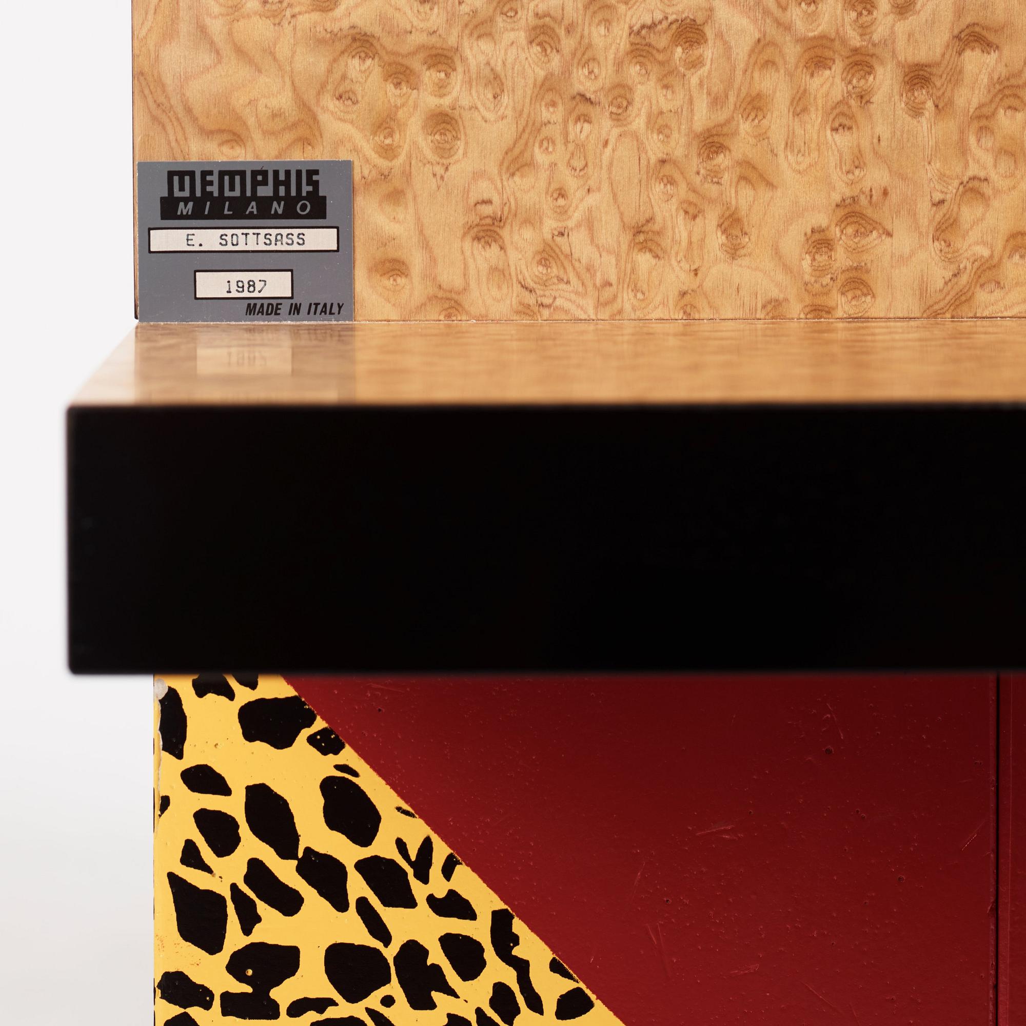 Ettore Sottsass, a "Max" bookcase, Memphis, Italy, post 1987.