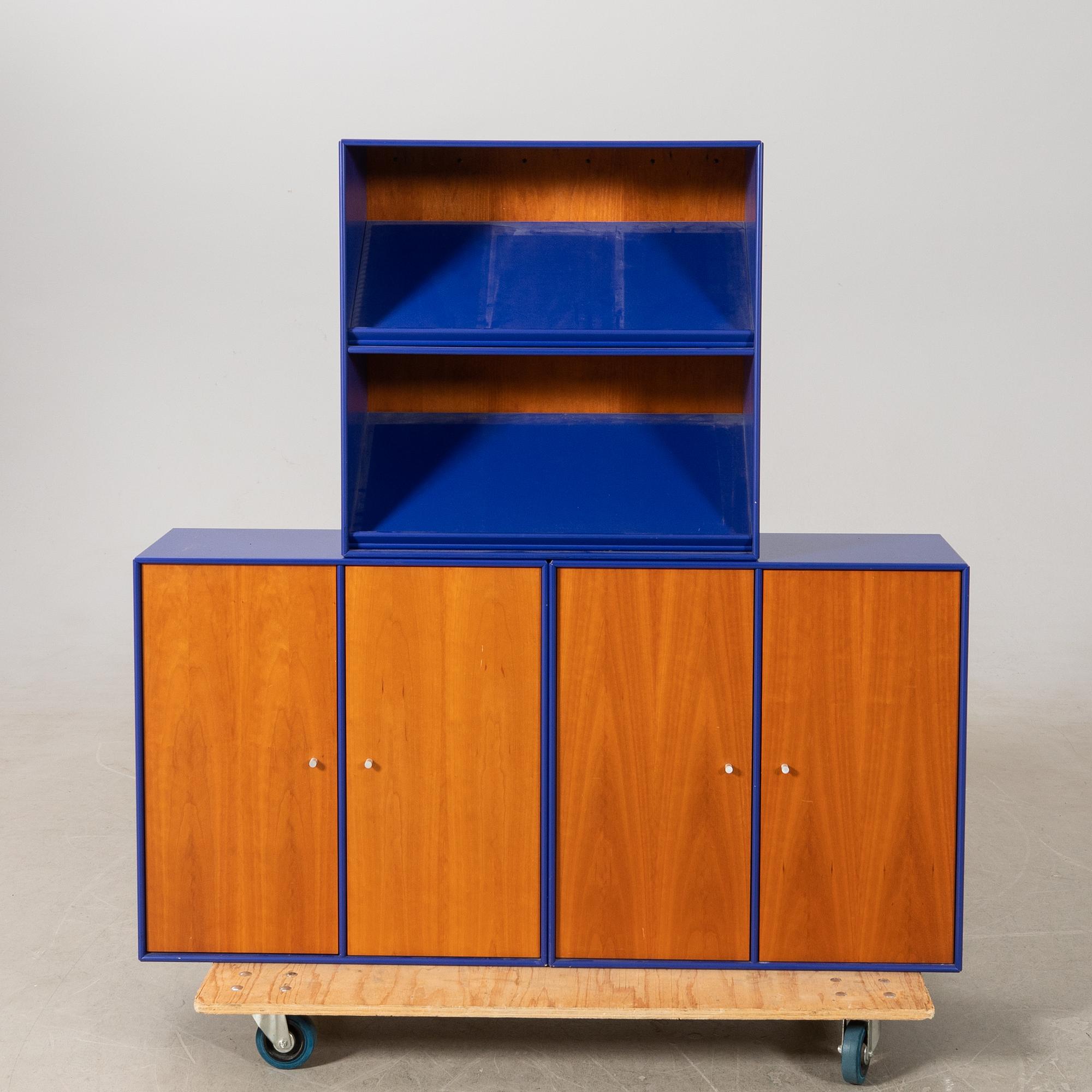 Peter J Lassen, shelving system 3 dlr Montana Møbler, Denmark late 20th century.