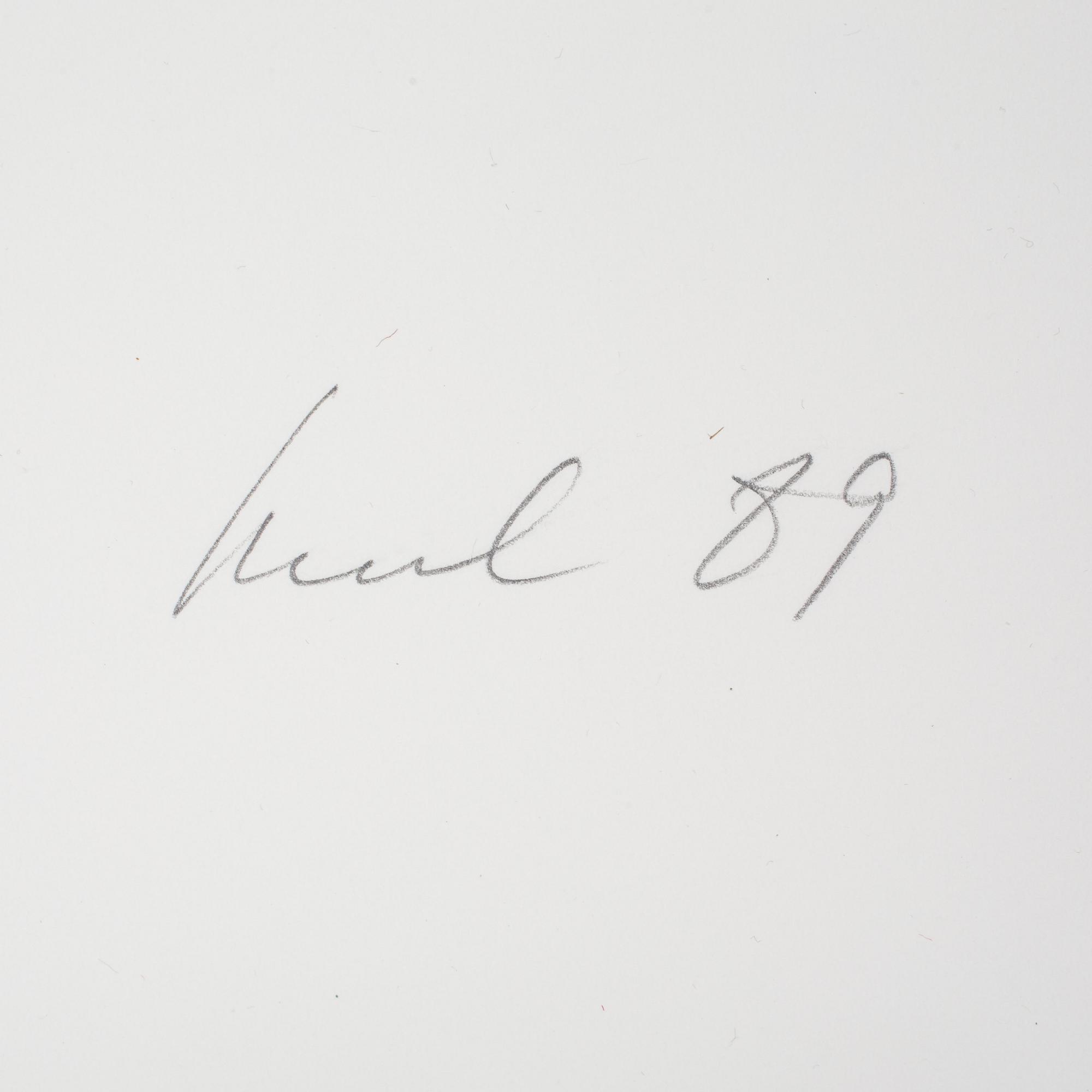 RAUL MEEL, färgserigrafi, signerad, numrerad 1/50 och daterad-89.