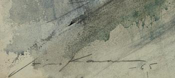 AIMO KANERVA, akvarell, sign. och dat. -65.