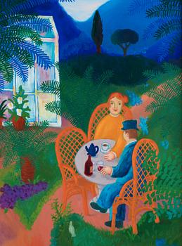 Lennart Jirlow, By the greenhouse in Provence.