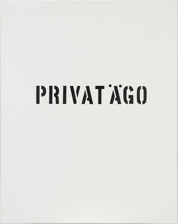 Owe Gustafson, "Privat ägo".