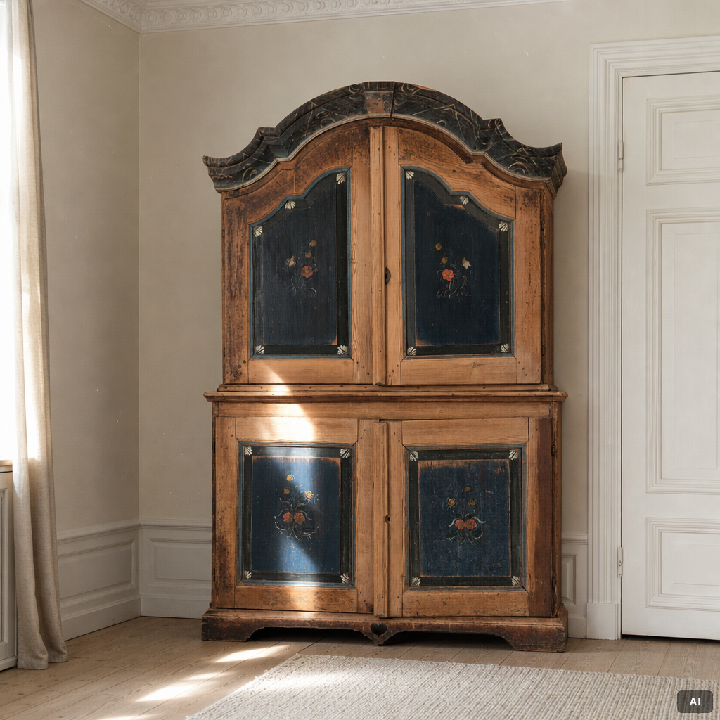A cabinet, Värmland, dated 1842.