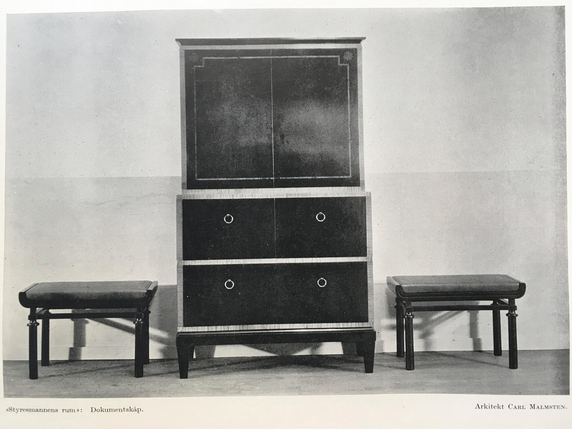 CARL MALMSTEN, skåp, Nordiska Kompaniet, Swedish Grace, 1920-30-tal.