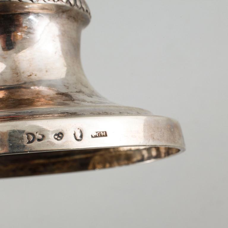 LJUSSTAKE, silver, gustaviansk, Carl Gustaf Herpel, Stockholm, 1810.