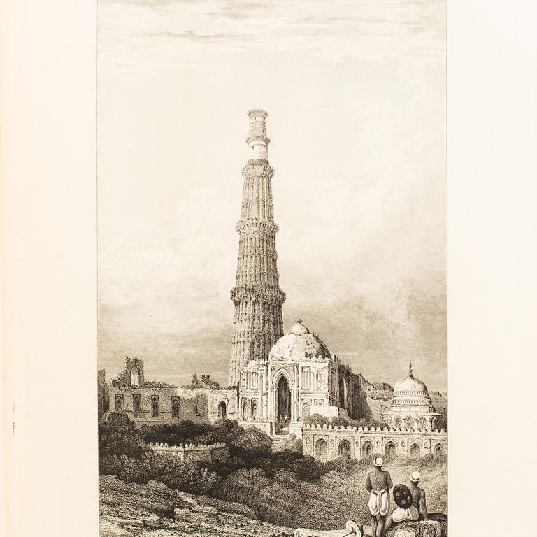 BOOK, 2+1 volumes, about India, among others, Mac Farlane "Indian Empire" part 1+2, 1844.