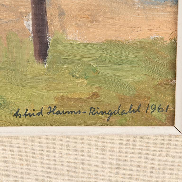 Astrid Harms-Ringdahl, oil on canvas signed and dated 1961.