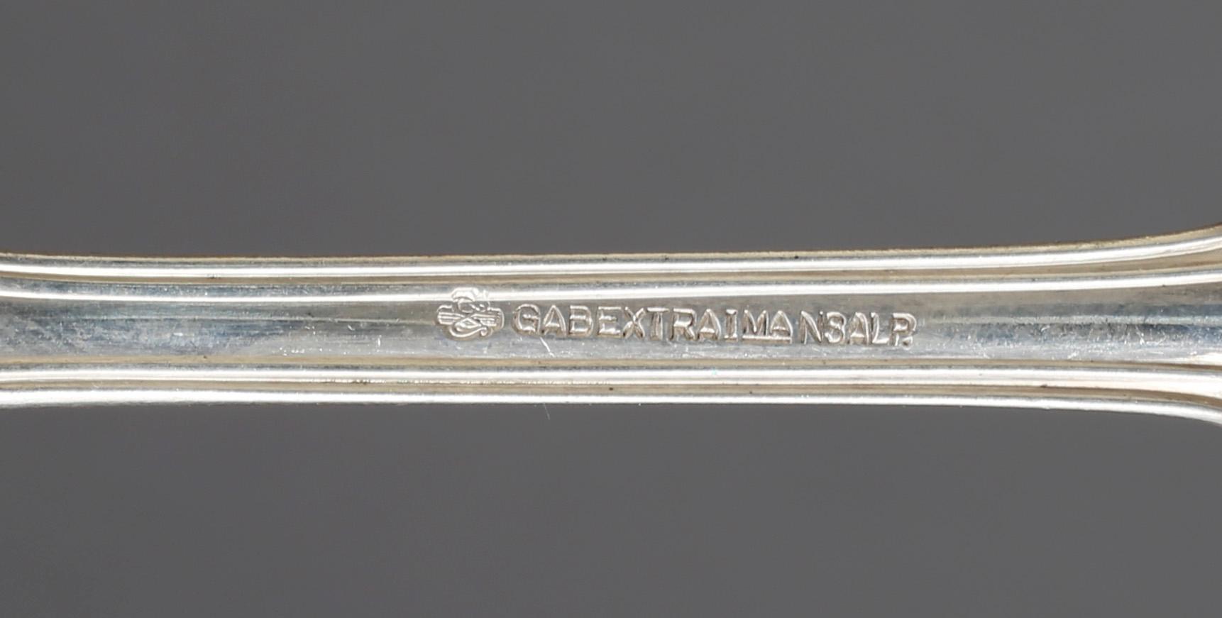 BESTICKSUPPSÄTTNING, 91 delar, silver, GAB, bl a 1975. Tot ca 3800 g.