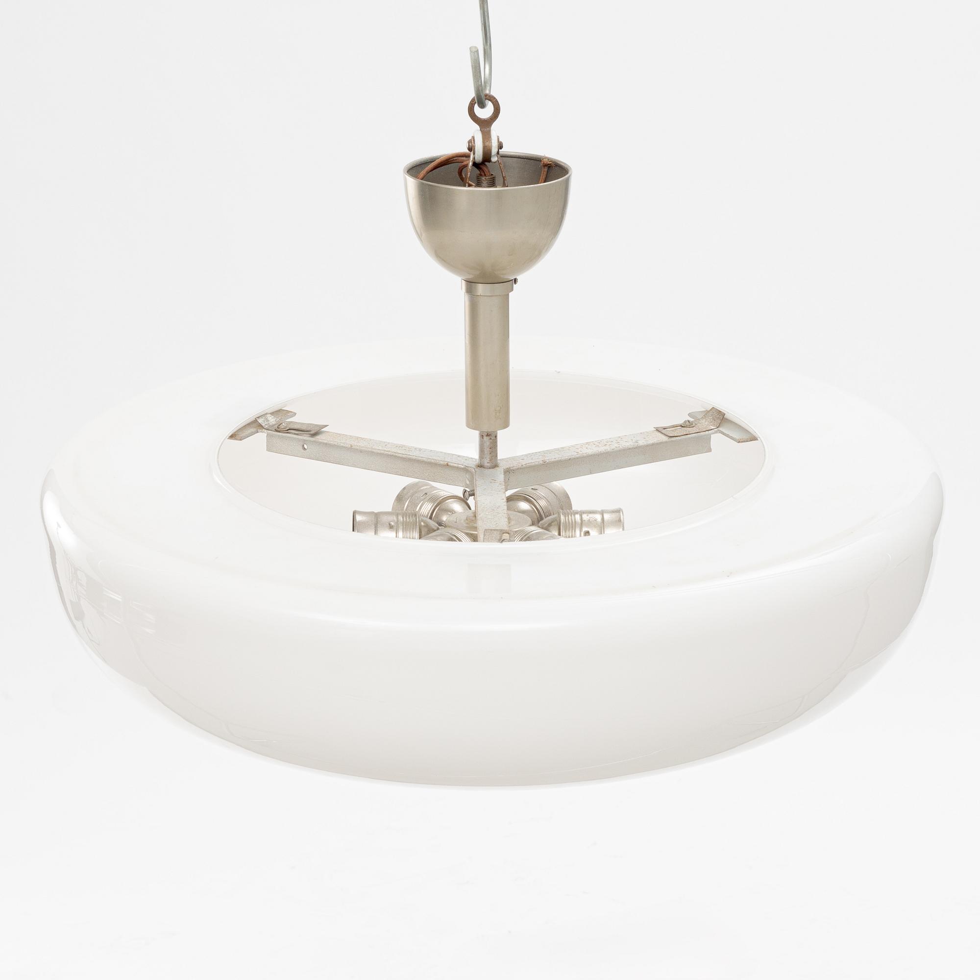 Harald Notini, ceiling lamp, variant of model "11038", Arvid Böhlmarks Lampfabrik, 1930s.