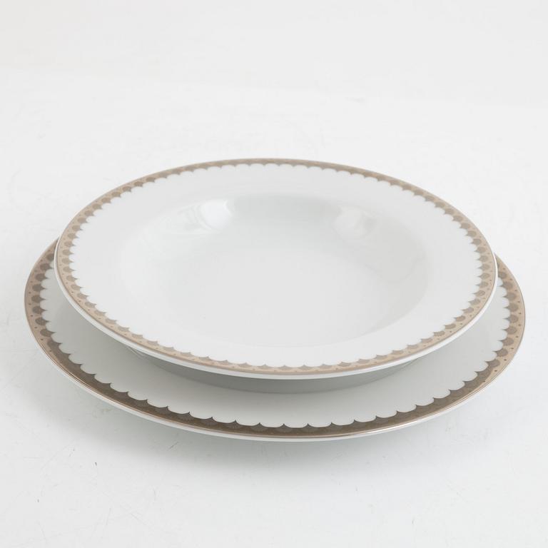 Sigvard Bernadotte, a 26 piece "Marianne" porcelain dinner service, Christineholm, Sweden.