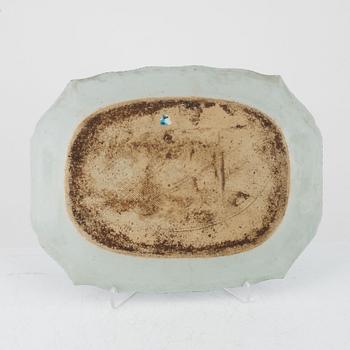 Three blue and white serving dishes, China, Qianlong (1736-95).