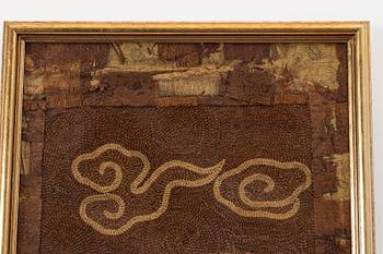 Sidenbroderi, Kina, 1800/1900-tal.