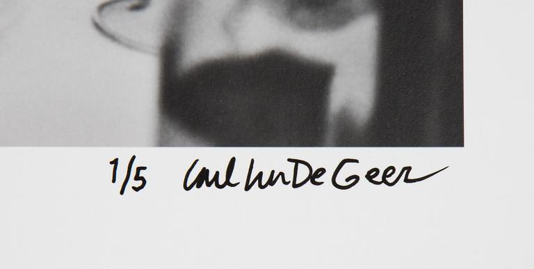 Carl Johan De Geer, photo, signed 1/5.