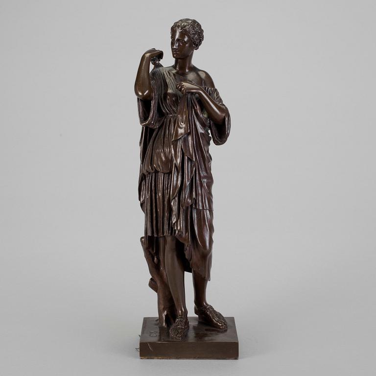 A french bronze sculpture late 19th century. Foundry marks F.Barbedienne Fondeur.