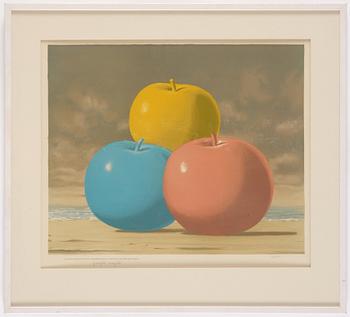 René Magritte, efter, "Trois pommes".