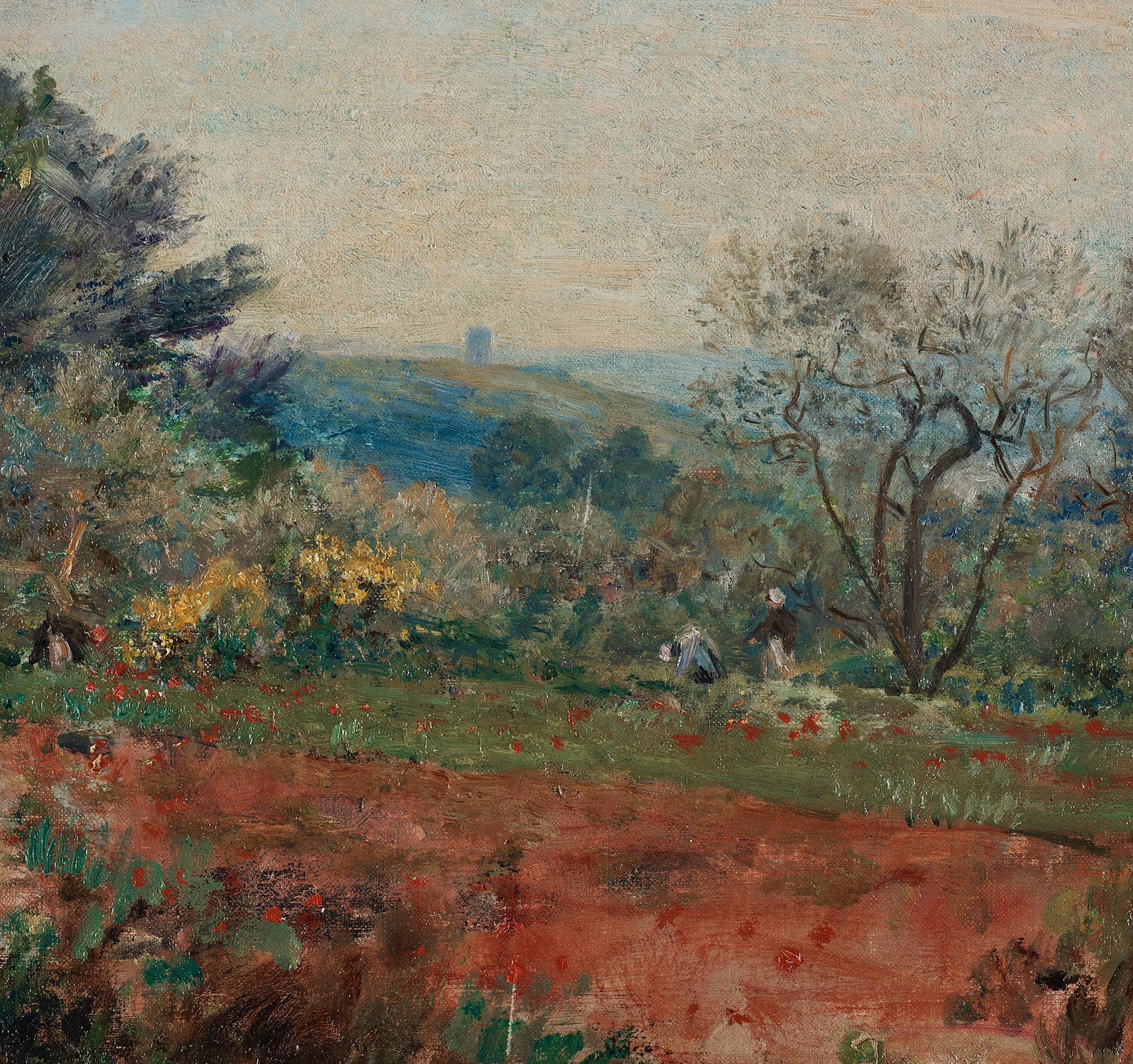 Alfred Wahlberg, Spring landscape from France.