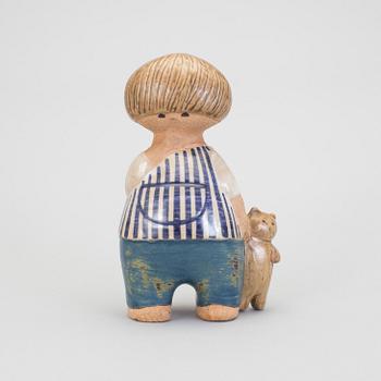 LISA LARSON, Gustavsberg, figurin, "Malin". Formgiven 1962, i produktion 1962-1980.