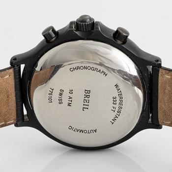 Breil, Island, PVD, "Pulsations", chronograph, wristwatch, 39 mm.