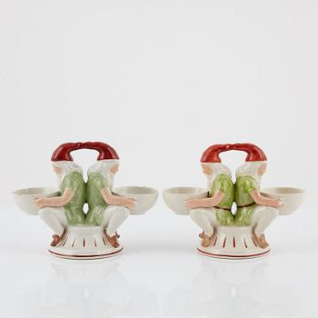 Alf Wallander, saltkar, ett par, jugend, Rörstrand, 1900-talets början.