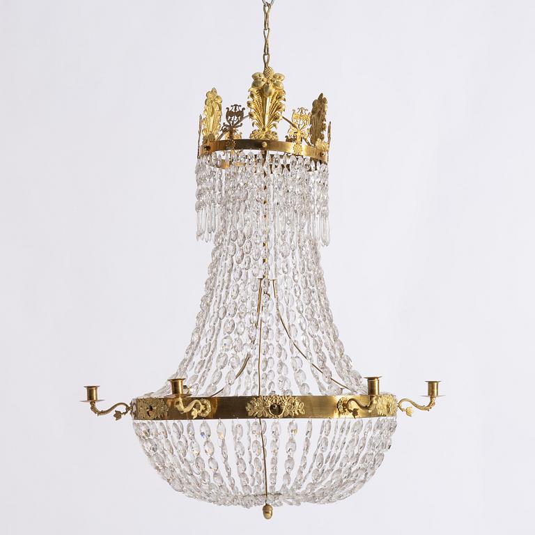 Chandelier. Karl Johan, first half of the 19th century.