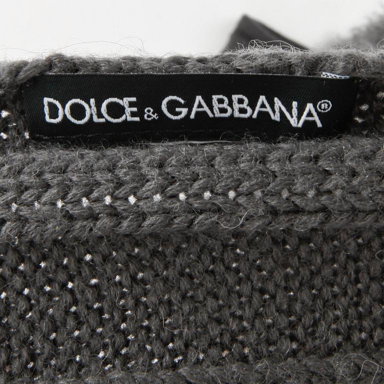 DOLCE & GABBANA, a wool and fur scarf.