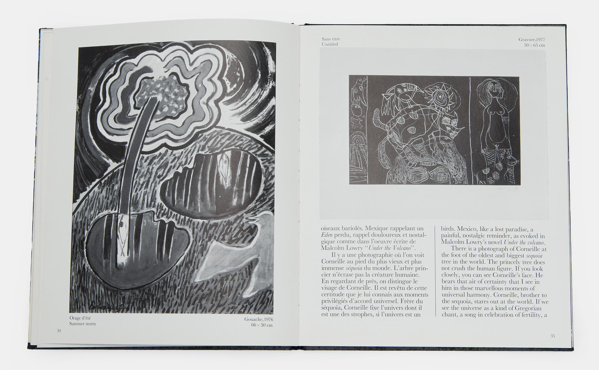 Beverloo Corneille, Book, "Corneille Aujourd'hui - Corneille Today" by André Laude. With illustrated dedication by the Artist.