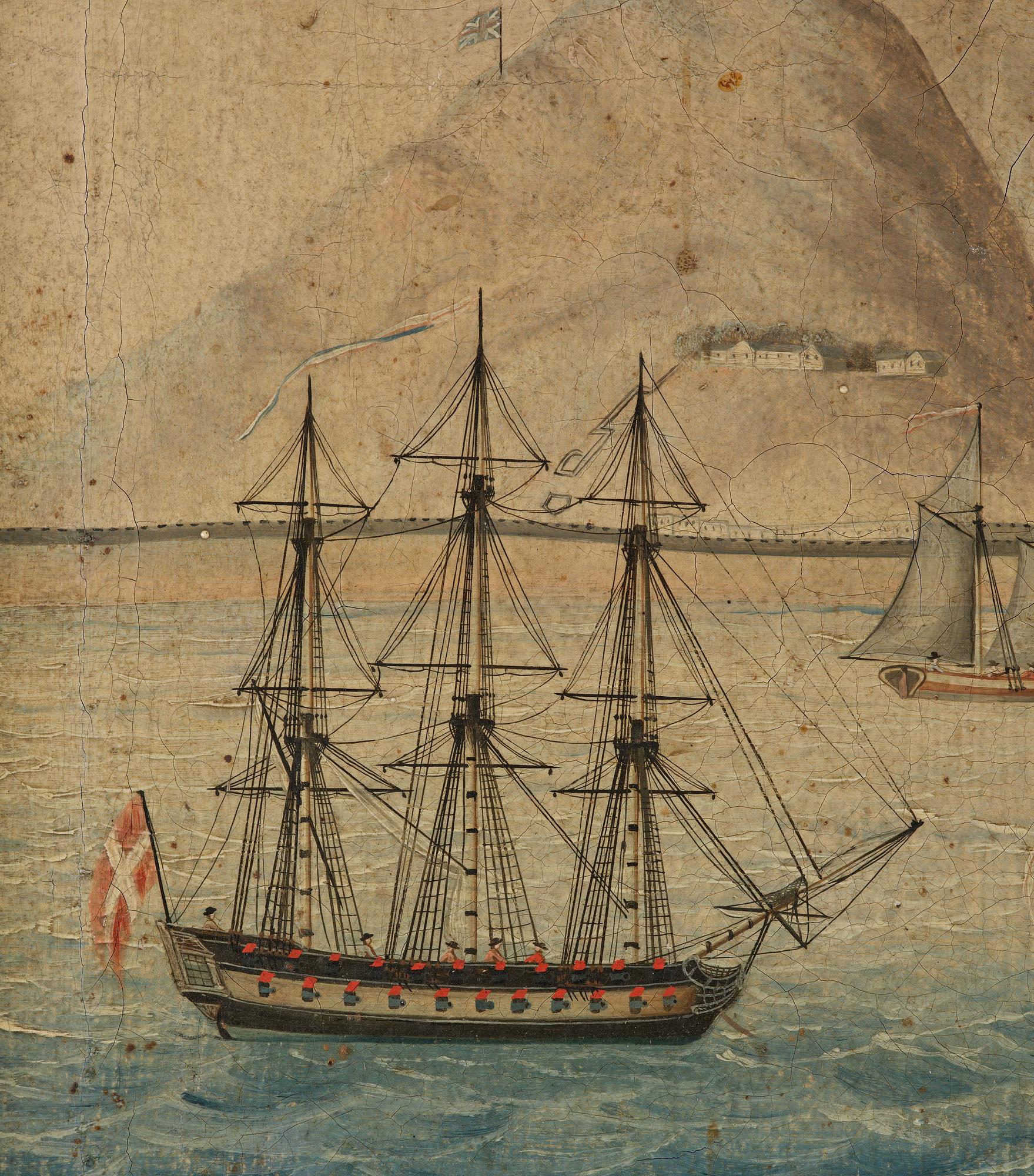 "Table Mountain", Kina, omkring 1800.