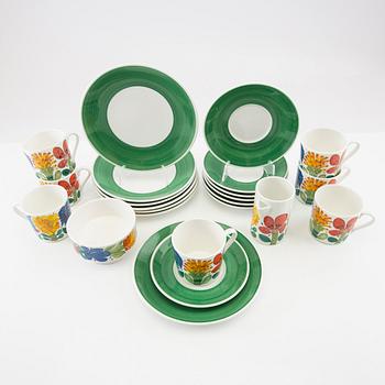 Stig Lindberg, service 16 dl "Tahiti" Gustavsberg.