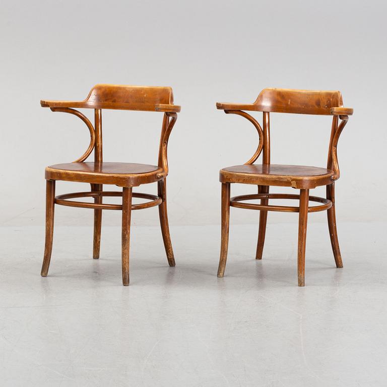 Axel Kandell, a pair of stained beech 'Cattelin' chairs, Gemla, Diö, 1948.