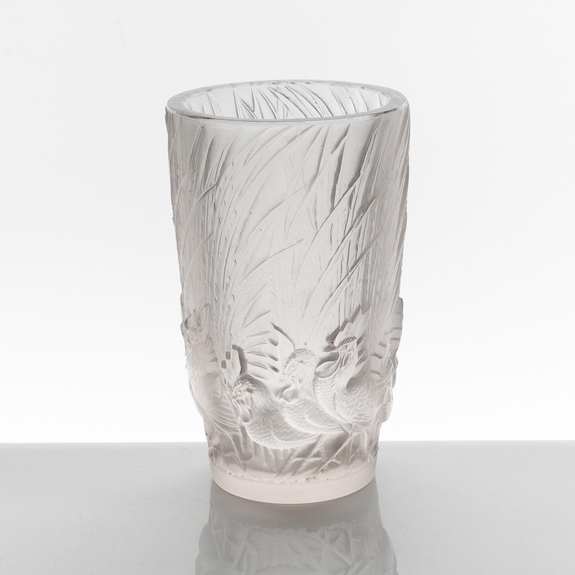 René Lalique, "Coqs et Plumes", vas, 1920-30-tal, efter 1928.