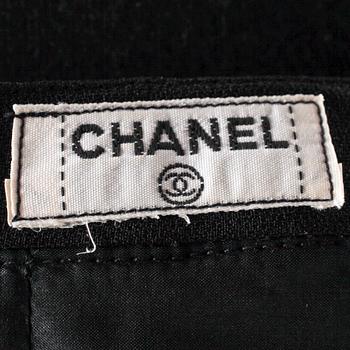 A black skirt by Chanel.