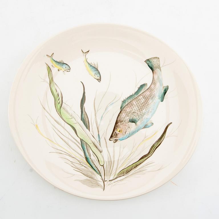 Plates 11 pcs "Fish" Johnson Bros England ironstone first half/mid 20th century.